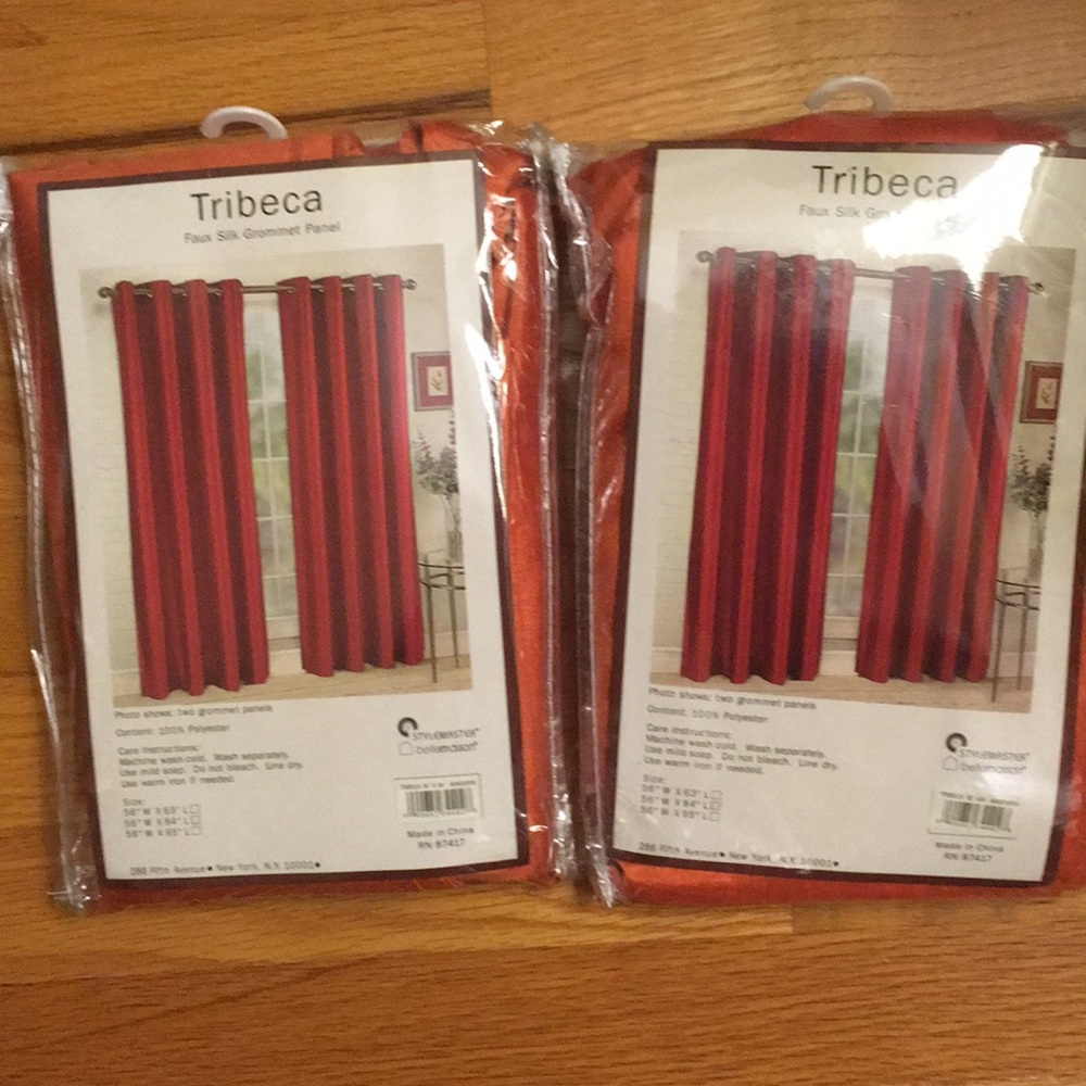 Tribeca faux silk grommet panel curtain  56”x84”